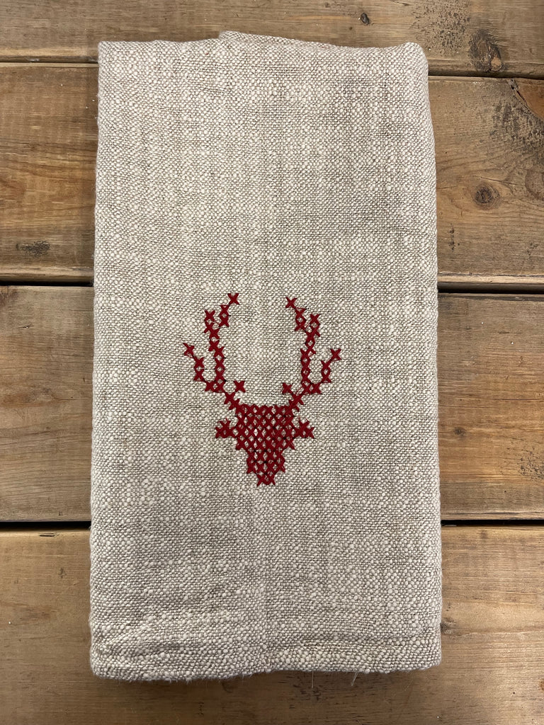 Holiday Embroidered Towel